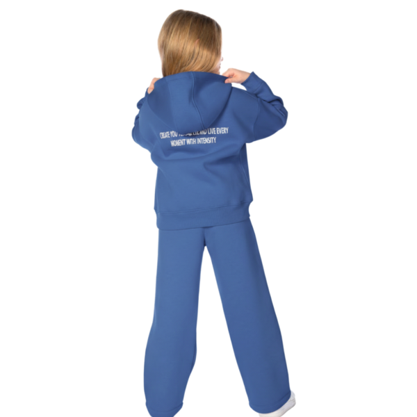 Kids Unisex tracksuit Set (2 pcs) – hooded sweatshirt and matching pants - Dark blue