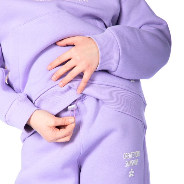 Kids Unisex tracksuit Set (2 pcs) – hooded sweatshirt and matching pants - Mauve