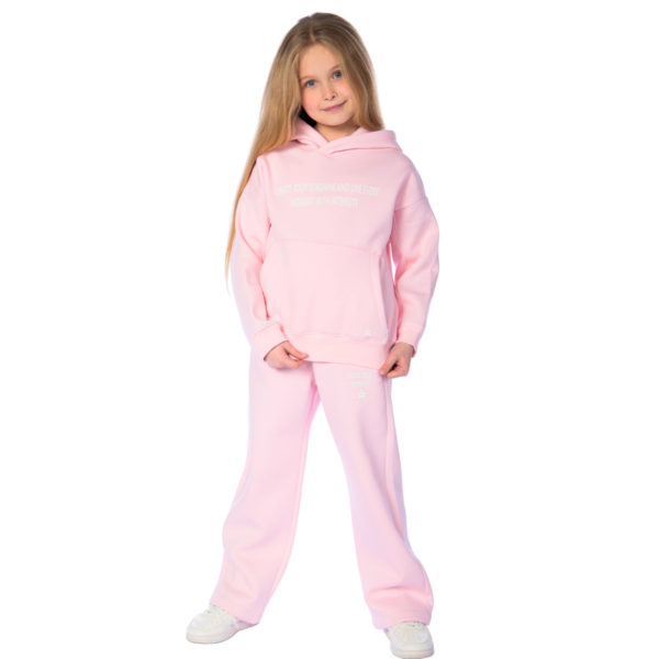 Kids Unisex tracksuit Set (2 pcs) – hooded sweatshirt and matching pants - Rose