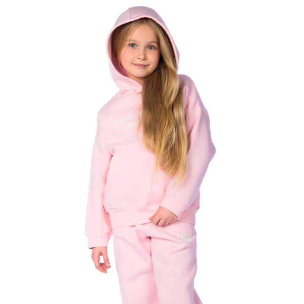 Kids Unisex tracksuit Set (2 pcs) – hooded sweatshirt and matching pants - Rose