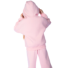 Kids Unisex tracksuit Set (2 pcs) – hooded sweatshirt and matching pants - Rose