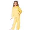 Kids Unisex tracksuit Set (2 pcs) – hooded sweatshirt and matching pants - Yellow