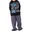 Kids Unisex tracksuit Set (2 pcs) – hooded sweatshirt and matching pants - Black