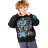 Kids Unisex tracksuit Set (2 pcs) – hooded sweatshirt and matching pants - Black