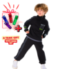 Kids Unisex tracksuit Set (2 pcs) – a sweatshirt and matching pants - Black