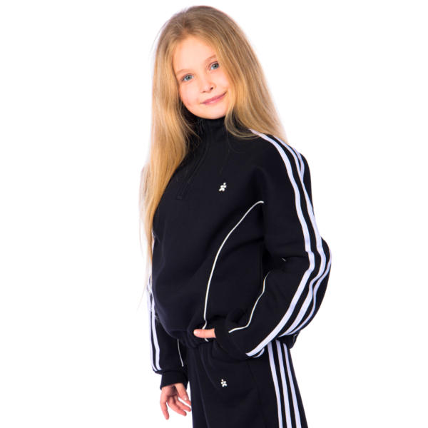 Kids Unisex tracksuit Set (2 pcs) – a sweatshirt and matching pants - Black