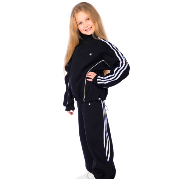 Kids Unisex tracksuit Set (2 pcs) – a sweatshirt and matching pants - Black