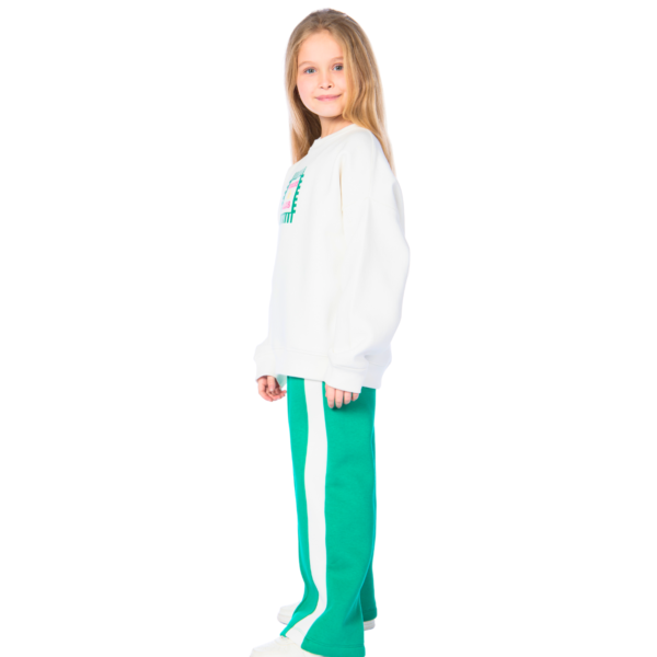 Kids Unisex tracksuit Set (2 pcs) – a sweatshirt and matching pants - GREEN