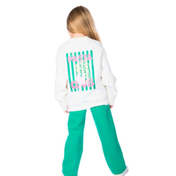 Kids Unisex tracksuit Set (2 pcs) – a sweatshirt and matching pants - GREEN