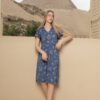 17621-5 Women pyjama (half long cotton night shirt)
