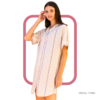 17683 Women pyjama (soft half long cotton night shirt)