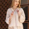 177178-3 Women pyjama (soft pants and a long-sleeve shirt)