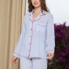 177187-2 Women pyjama (soft pants and a long-sleeve shirt)
