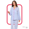 177187B Women pyjama (soft pants and a long-sleeve shirt)