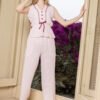 177188-2 Women pyjama (soft pants and a sleeveless shirt)