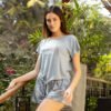 278A1095 Women pyjama (short and a short-sleeve shirt)