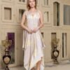 17106 (2) Women’s home wear long satin luxurious night shirt
