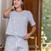 17478-5B Women pyjama (short and a short-sleeve shirt)