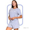 17478 B Women pyjama (short and a short-sleeve shirt)