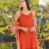 17508 (3) Women pyjama (SET of sleeveless cotton night shirt with semi soft jacket)