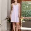 176106P (6) Women’s home wear half long cotton night shirt