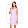 176106 Women’s home wear half long cotton night shirt