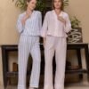 177191BP (4) Women pyjama (soft pants and a long-sleeve shirt)