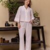 177191P (3) Women pyjama (soft pants and a long-sleeve shirt)