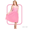 17639 Women’s home wear half long cotton night shirt