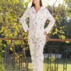 177119 Women pyjama (soft pants and a long-sleeve shirt)