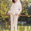177119 (9) Women pyjama (soft pants and a long-sleeve shirt)
