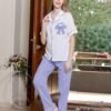 177120B (2) Women pyjama (soft pants and a short-sleeve shirt)