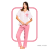 177120 Women pyjama (soft pants and a short-sleeve shirt)