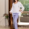 177121 (3) Women’s home wear Set (3 pcs) Pants, sleeveless shirt & soft jacket