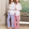 177121 (5) Women’s home wear Set (3 pcs) Pants, sleeveless shirt & soft jacket