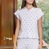 177192B Women pyjama (soft pants and a short-sleeve shirt)