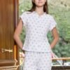 177192B (2) Women pyjama (soft pants and a short-sleeve shirt)