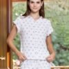 177192B (5) Women pyjama (soft pants and a short-sleeve shirt)