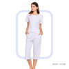 177193 Women’s home wear Set soft pants and a short-sleeve shirt