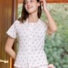 177193P (3) Women pyjama (soft pants and a short-sleeve shirt)