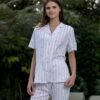 17765B (5) Women pyjama (soft pants and a short-sleeve shirt)