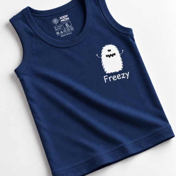 (Dark blue)Sleeveless Colored Shirt