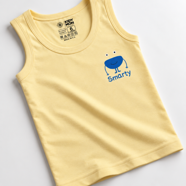 (Yellow)Sleeveless Colored Shirt